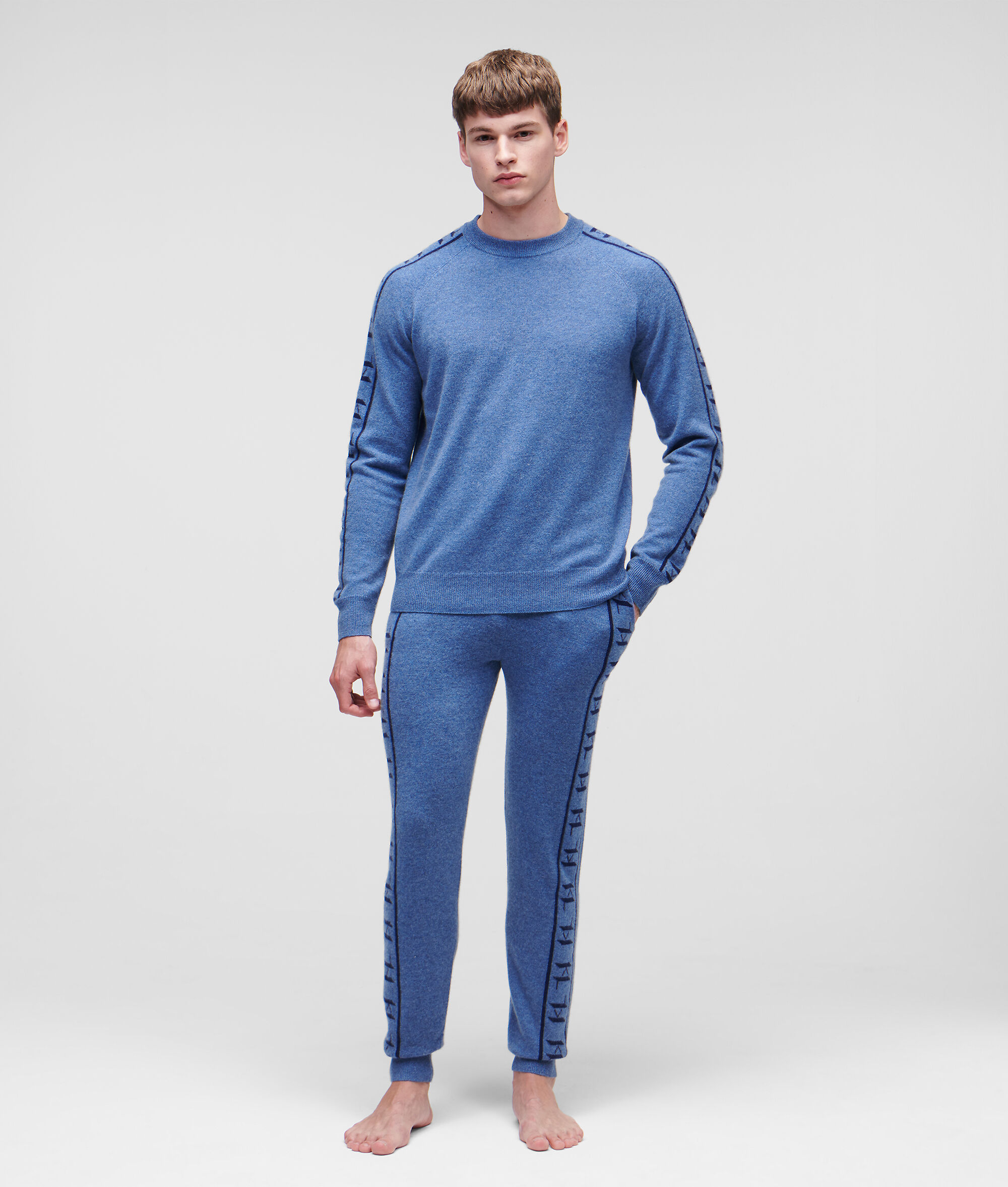 (image for) Affordable CASHMERE KL MONOGRAM JACQUARD SWEATPANTS